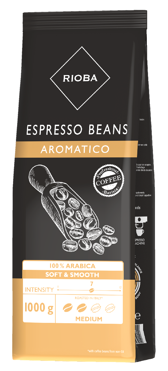 RIOBA 100 % Arabica káva zrno 1 kg